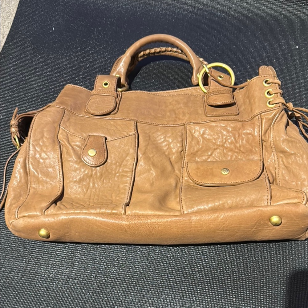 Hype Tan Leather Bag
